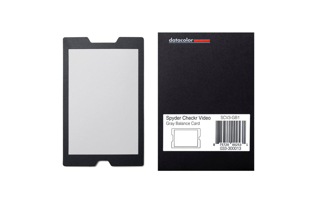 Datacolor Spyder Checkr Video Grey Balance Card